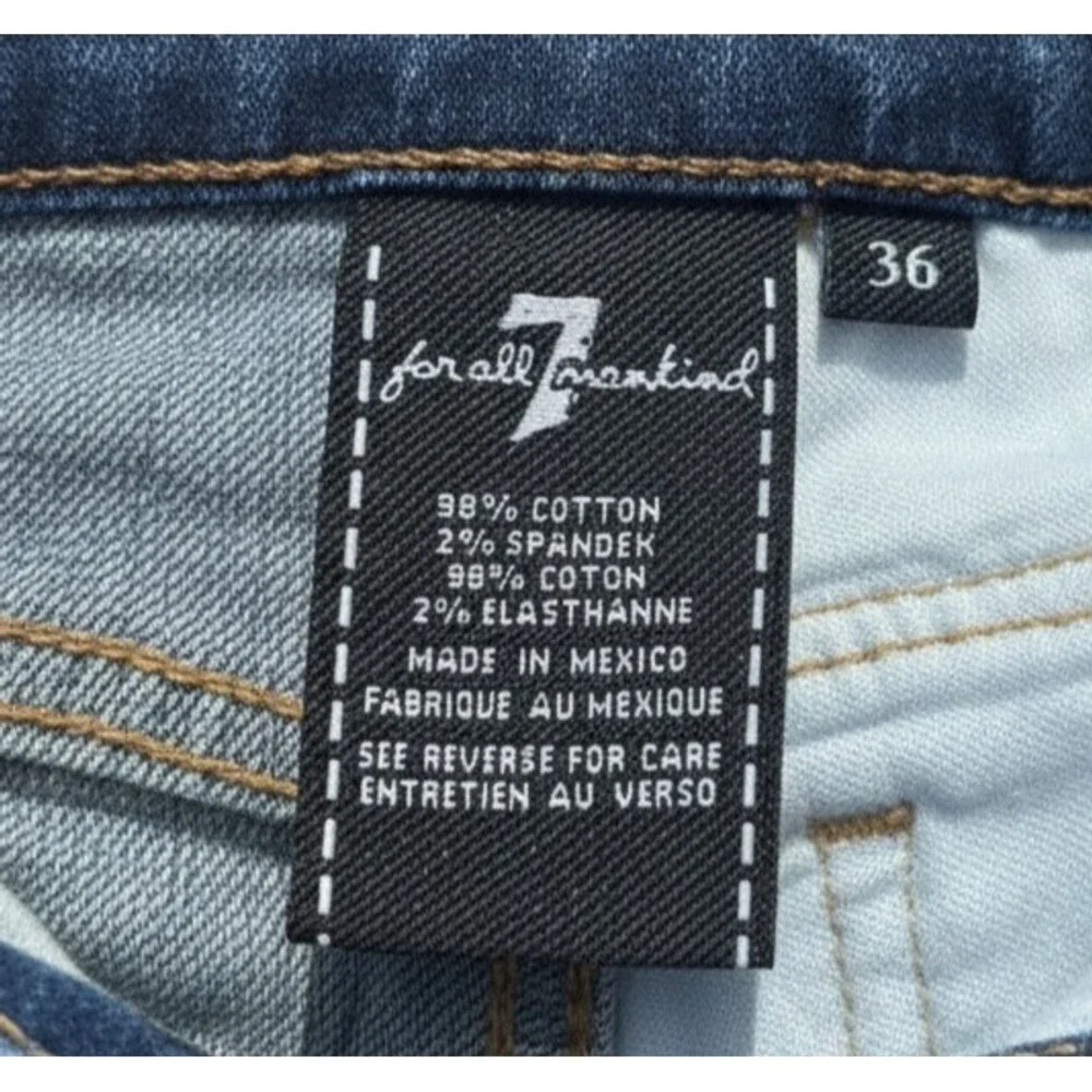 7 For All Mankind Standard Straight Leg Jeans Men's 36x30 Medium Blue Wash